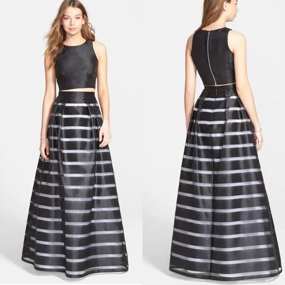 Xscape Dresses & Skirts - Two Piece Ball Gown-BLACK/WHITE-6 NEW